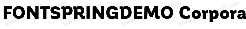 FONTSPRINGDEMO Corporative字体转换